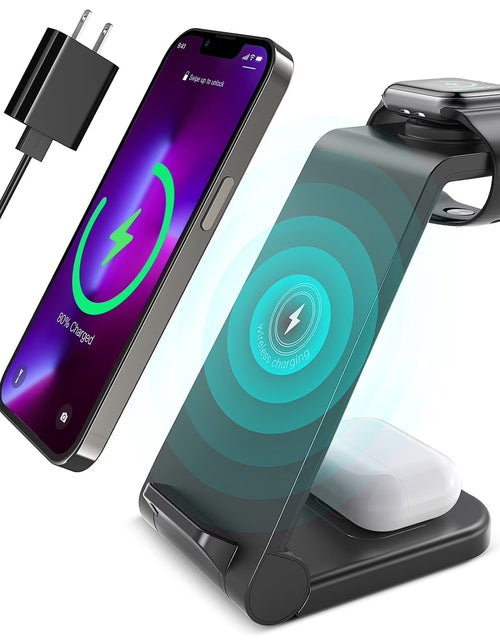Load image into Gallery viewer, Wireless Charger for Iphone-23W 3 in 1 Fast Charging Station Compatible for Iphone 17/16E/15/14/13/12/11 Pro Max, Airpods 4/3/2/Pro, Iwatch Series 2-11, Samsung Charger Stand
