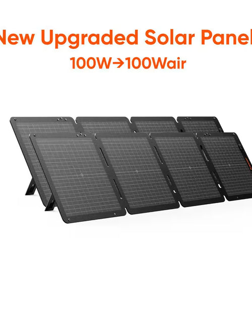 Load image into Gallery viewer, 2000W Output/4000W Peak Solar Generator 1000 plus Expandable Push Button Start Battery Lifepo4 W/Two 100W Solar Panels
